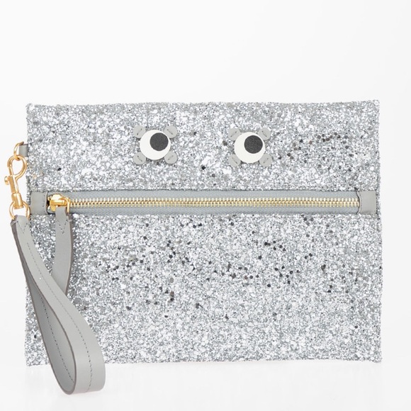Anya Hindmarch Glitter Circulus Eyes Clutch EUC - Picture 6 of 16